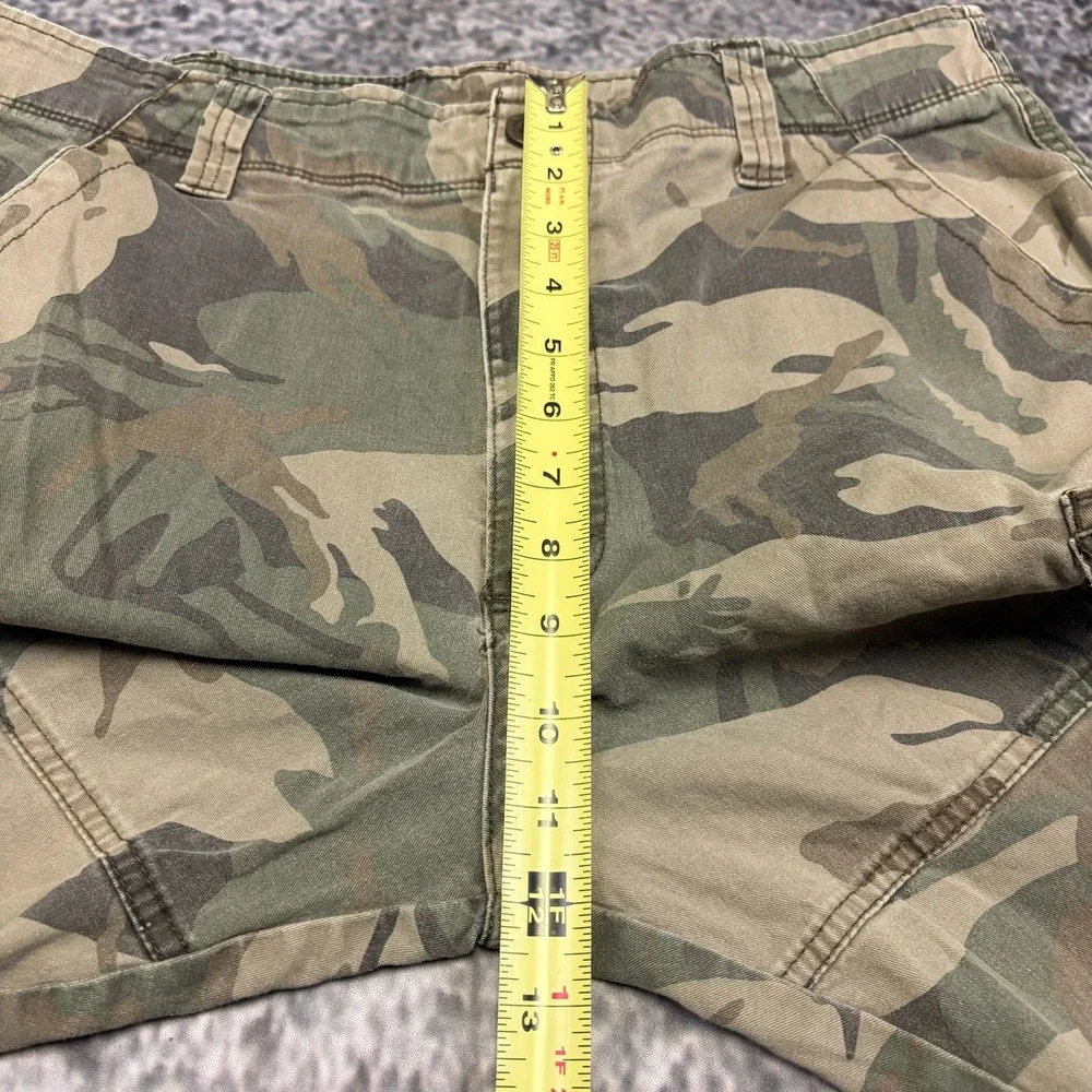 Wrangler Cargo Shorts Mens 34 Green‎ Brown Camo Mens 34 Camouflage Skater Y2K